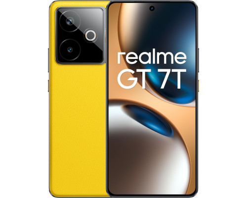 realme GT 7T 17,3 cm (6.8") Dual SIM Android 15 5G USB Type-C 12 GB 256 GB 7000 mAh Yellow