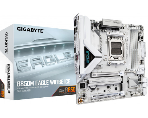 GIGABYTE B850M EAGLE WIFI6E ICE AMD B850 Gniazdo AM5 micro ATX