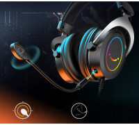 gaming FIFINE H3W AmpliGame RGB z mikrogonem studyjne nauszne