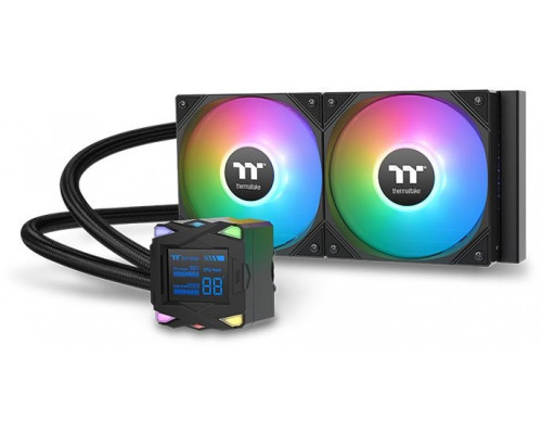Thermaltake LA240-S ARGB Płyta główna Zestaw do chłodzenia płynami 12 cm Czarny 1 szt.
