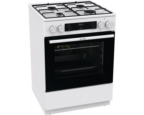 Gorenje Cooker | GKS6C70WJ | Hob type Gas | Oven type Electric | White | Width 60 cm | Depth 60 cm | 71 L