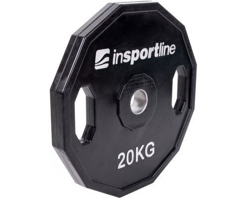 inSPORTline Rubberized load olympic Ruberton 20 kg black (15900)