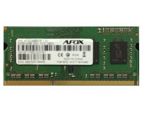 afox Pamięć notebook - DDR3 8GB 1866MHz LV 1,35V