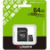 SD  Kingston Canvas Select Plus MicroSDXC 64 GB UHS-I/U1 A1 V10 (SDCS3/64GB)