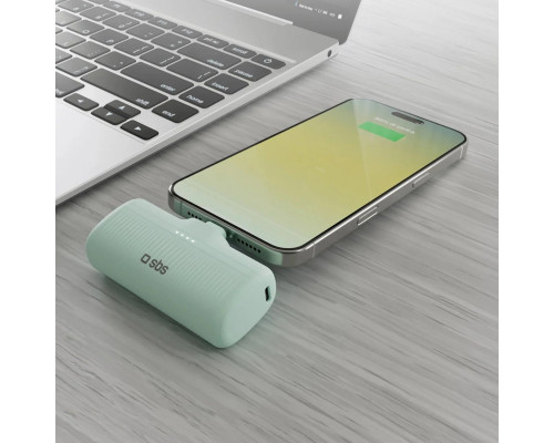 SBS EcoPower 5000 mAh 10W with a built-in portem USB-C Gold