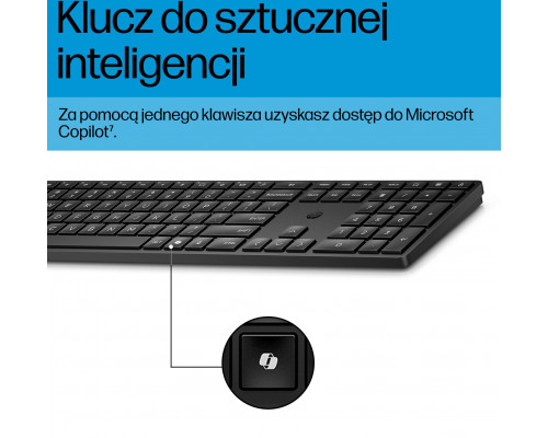 HP Tastatur+Maus 655 Set Kabellos Schwarz