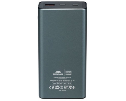 POWER BANK USB 20000MAH/VA1022 RIVACASE