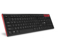 Connect IT CKB-3000-CS klawiatura Uniwersalne RF Wireless Czarny, Czerwony