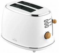 Witt Premium Wood toaster, white