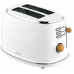 Witt Premium Wood toaster, white