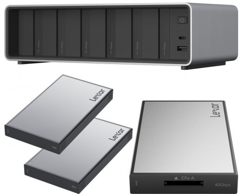 Lexar Professional Workflow Pro with CFexpress Type A reader and 2x2TB SSD