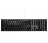 USB numeric Windows Keyboard KB-3421, 110 keys, 2x USB, aluminum, Windows OS, space gray - Italian