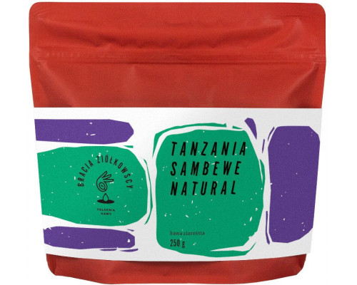 Bracia Ziółkowscy - kawa ziarnista Tanzania Sambewe Natural Filter 250 g
