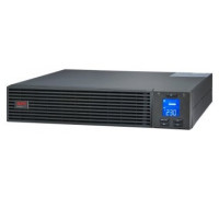 APC Easy UPS On-Line - USV (Rack - einbaufahig) - Wechselstrom 220/230/240 V - 900 Watt - 1000 VA - 1-phasig - Bleisaure - USB, serial - Ausgangsanschlusse: 3 - PFC - 2U - Europa - Schwarz, RAL 7010