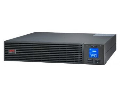 APC Easy UPS On-Line - USV (Rack - einbaufahig) - Wechselstrom 220/230/240 V - 900 Watt - 1000 VA - 1-phasig - Bleisaure - USB, serial - Ausgangsanschlusse: 3 - PFC - 2U - Europa - Schwarz, RAL 7010