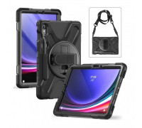 Insmat Rugged Armor protective case, Samsung Galaxy Tab S8/S9, black