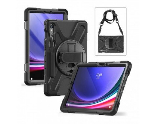 Insmat Rugged Armor protective case, Samsung Galaxy Tab S8/S9, black
