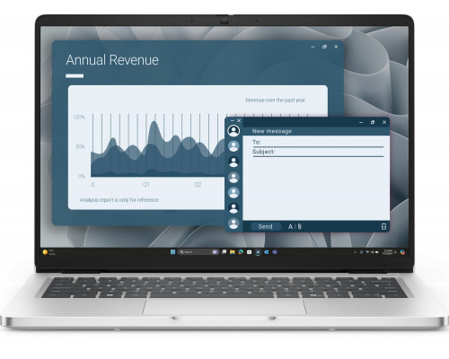 DELL Pro 14 PC14255 AMD Ryzen AI 5 340 Laptop 35,6 cm (14") Full HD+ 16 GB DDR5-SDRAM 512 GB SSD Wi-Fi 6E (802.11ax) Windows 11 Pro Czeski, Słowacki Platyna