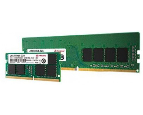 TRANSCEND 4GB JetRam DDR4 3200 U-DIMM 1Rx16 512Mx16 CL22 1.2V