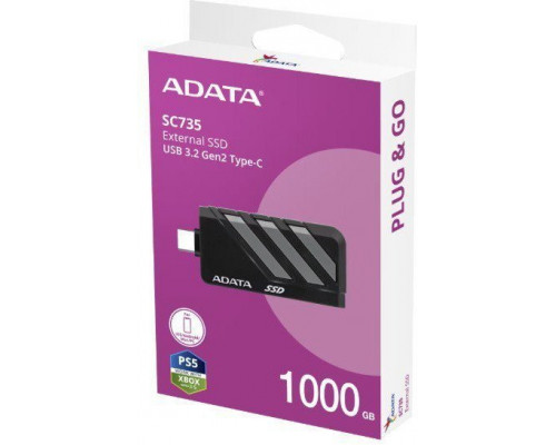 Dysk SSD External SC735 1TB U3.2C 1000/1000MB/s Grey