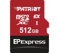 SD  Patriot EP Express MicroSDXC 512 GB Class 10 UHS-I/U3 V30 (PEF512GEPEXMCX)