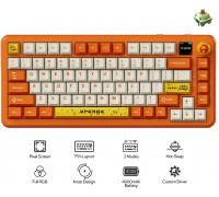 AK820 MAX Avocado Switch Orange-White Theme-RGB-With Screen