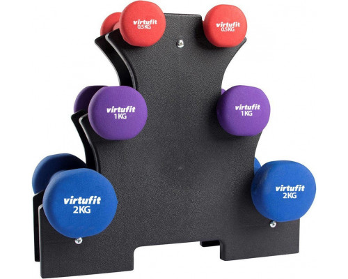 VIRTUFIT SET Dumbbells NEOPRENOWYCH Z UCHWYTEM