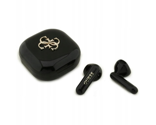 Sluchawki TWS Guess 4G Metal Logo black