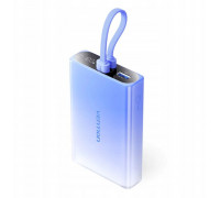 Vention 10000 mAh USB-C + Lightning + USB-A 22.5W ar displeju LED Blue