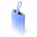 Vention 10000 mAh USB-C + Lightning + USB-A 22.5W ar displeju LED Blue