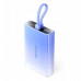 Vention 10000 mAh USB-C + Lightning + USB-A 22.5W ar displeju LED Blue