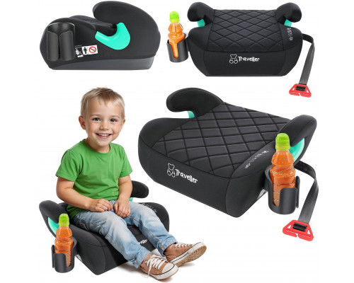FOTELIK SAMOCHODOWY PODKŁADKA SIEDZISKO BLACK PIKOWANY R129 125-150 CM