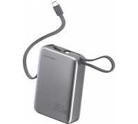 4smarts Pocket Dual Cord 20000mAh 22.5W with a built-in kablem USB-C 15cm gray