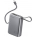 4smarts Pocket Dual Cord 20000mAh 22.5W with a built-in kablem USB-C 15cm gray