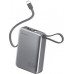 4smarts Pocket Dual Cord 20000mAh 22.5W with a built-in kablem USB-C 15cm gray