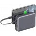 4smarts Pocket Dual Cord 20000mAh 22.5W with a built-in kablem USB-C 15cm gray