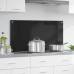 vidaXL Przód kuchenny Czarny 100 x 50 x 0.8 cm szkło hartowane
