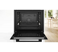 Bosch 71 L pirolitiska tirisana melna - Iebuvejama elektriska cepeskrasns HBG378AB3 (4242005464845)