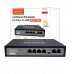 Switch Zasilacz  POE LAN 8 Ports 6 Ethernet RJ45 100Mbps Kamer