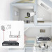 Switch Zasilacz  POE LAN 8 Ports 6 Ethernet RJ45 100Mbps Kamer