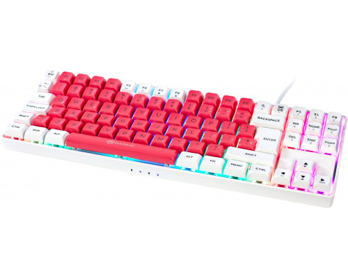 GAMIAC TKL90G Gaming Keyboard, Kailh Red - white/Red