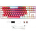 GAMIAC TKL90G Gaming Keyboard, Kailh Red - white/Red