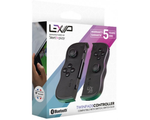 Nintendo Lexip Manufactured By Steelplay - Adventure Twinpads Black Switch