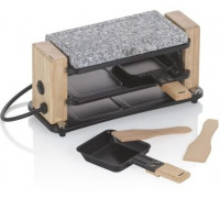 Kela Raclette grill stołowy dla 2 os., granit/stal/drewno, 27 x 11 x 13 cm