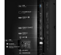 Hisense 65E77Q PRO 165,1 cm (65") 4K Ultra HD Smart TV Wi-Fi czarny
