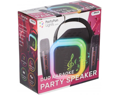 Duo Karaoke Party Speaker W/ 2 x Mics