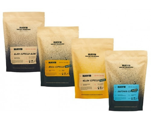 HAYB DARK Espresso Starter Pack 4x250g