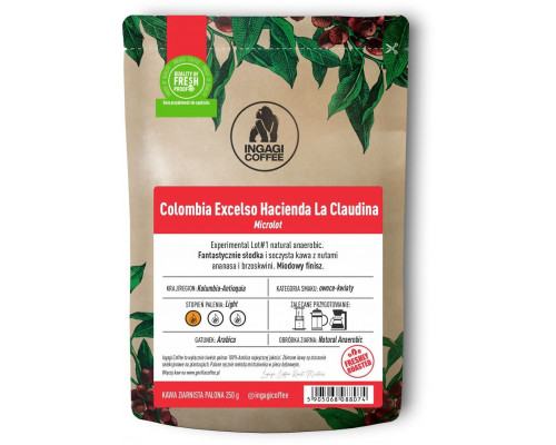 Ingagi Coffee Colombia Excelso Hacienda La Claudina 250g