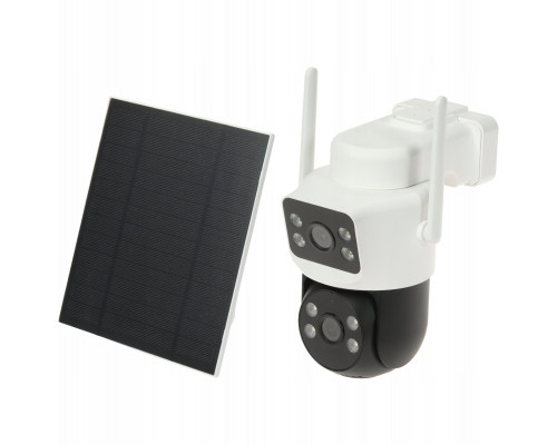 APTI KAMERA SOLARNA IP zewnętrzny z czujnikiem PIR ICSEE-W41SD-SOLAR-AOV Wi-Fi - 4 Mpx 3.6 mm