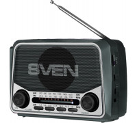 Sven SRP-150 gray (3W, Bluetooth, FM/AM/SW, USB, microSD, latarka, bateria)